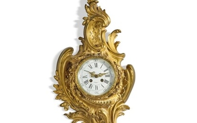 A French Gilt Bronze Cartel Clock, Late 19th Century
