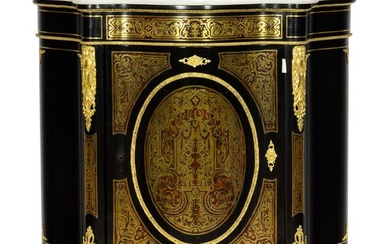 A French Louis XVI style gilt metal mounted salon cabinet after Andr?-Charles Boulle circa 1890