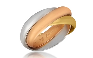 A GOLD ‘TRINITY’ RING, BY CARTIER, 1997 Composed of three p...