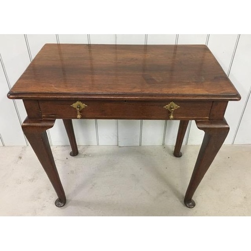 A Georgian mahogany side table, with single frieze drawer. D...