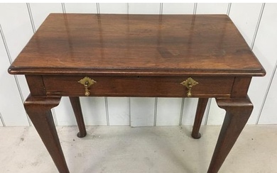 A Georgian mahogany side table, with single frieze drawer. D...