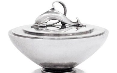 A Harald Nielsen for Georg Jensen Silver Covered Bowl