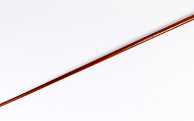 A Meissen porcelain capped walking stick