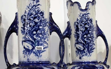 A PAIR OF VICTORIAN VASES