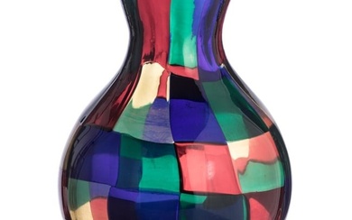 A "Pezzato" glass vase, Murano, Fulvio Bianconi, circa 1951 (design), Venini, 1996 (finish)
