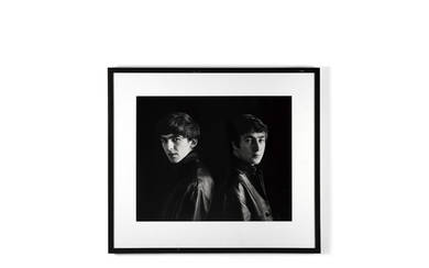 A Photograph Of John Lennon And George Harrison In Hamburg By Astrid Kirchherr (German, born 1938)