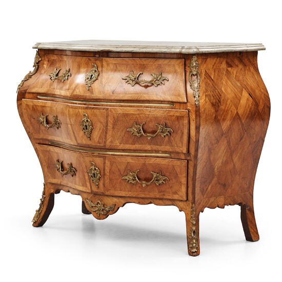 A Swedish Rococo commode by Gustaf Foltiern (master in Stockholm 1771-1804).