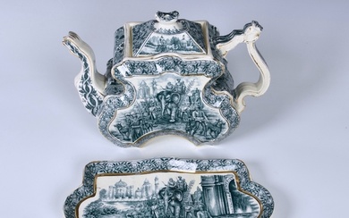 A Victorian Burgess and Leigh Aesthetic style blue and white...