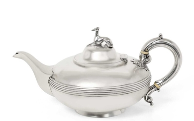 A Victorian Silver Teapot by Samuel Smily, London, 1878, Retailed by The Goldsmiths' Alliance Ltd, Cornhill, London