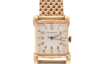A Vintage Longines 14K Wrist Watch