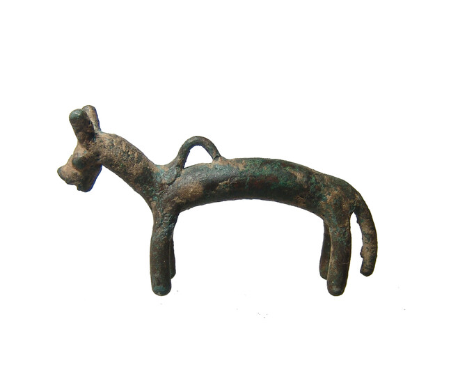 A Western Asiatic bronze figure of a horse