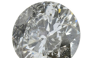 A brilliant-cut diamond, weighing 0.41ct.