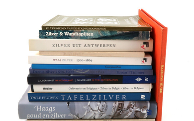 A collection of thirteen volumes relating to Dutch and Belgian silver