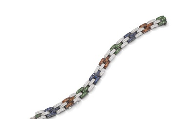 A gem-set bracelet