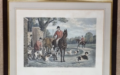 A good pair of 19th Century hunting Engravings after Sheldon...