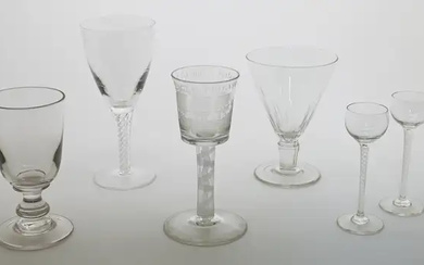 A group of glassware, 19th / 20th centuries, comprising: a reproduction 'Privateer'...