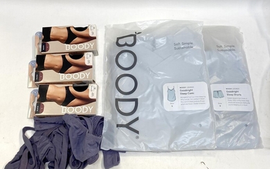 A group of underwear marked Boody size S