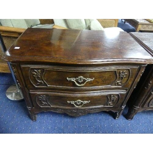 A pair of American, Louis XVI-style, reproduction walnut Che...