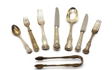 A quantity of various Kings pattern silver cutlery