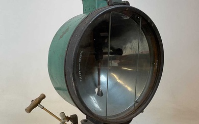 A rare and unusual large Tilley search light with green...