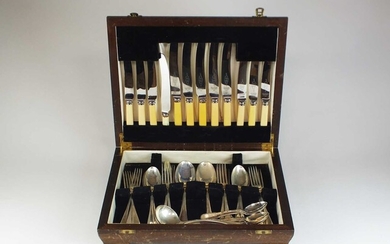 A set of Elkington & Co silver flatware