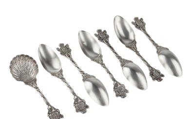 A set of silver spoons from the Scandinavian service of Prince Yusupov. Alex Gueyton. Paris, 19th century.