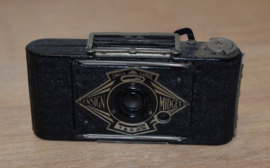 A vintage Ensign Midget camera.