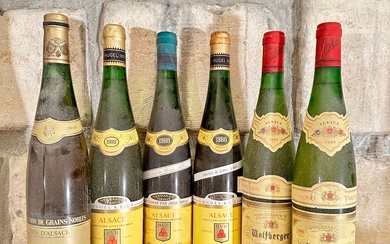 ALSACE Riesling Vendanges tardives HVH « Hugel » 1988 2 bouteilles dont 1 Sélection de...