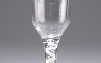 AN 18TH CENTURY WINE GLASS