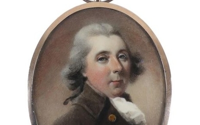 λAbraham Daniel (c.1750-1806) Portrait miniature of a gentleman,...