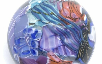 Abstract Artisan Glass Collectible Paperweight