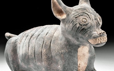 Adorable Chancay Pottery Hairless Dog