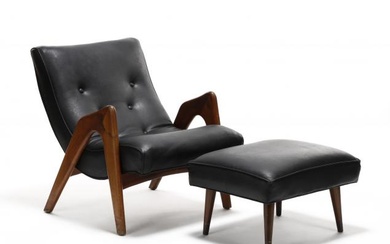 Adrian Pearsall, Lounge Chair and Ottoman