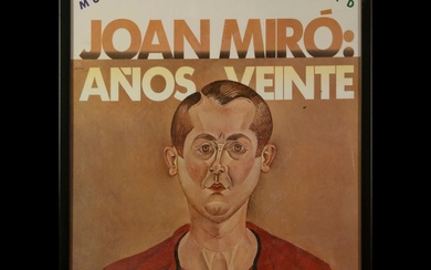 Affiche, Joan Miró, Ibiza, Galerie Carl Van der Voort, 1972 Dimensions de l'affiche : 78...