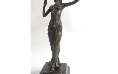 After Preiss, Art Deco Style Bronze Dancer Sculpture