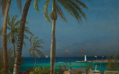 Albert Bierstadt (American, 1830-1902) Bahamian View