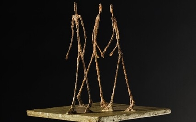 Alberto Giacometti Trois hommes qui marchent (grand plateau)