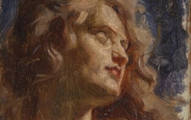 Aleardo Villa (1865-1906) "Portrait de profil"