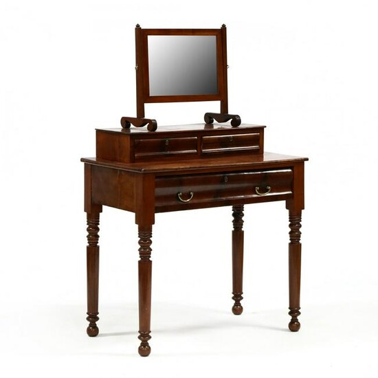 American Late Classical Mahogany Dressing Table