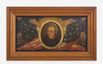 American School 19th century, Portrait of Andrew Jackson (1767-1845): "The Old Democrat"