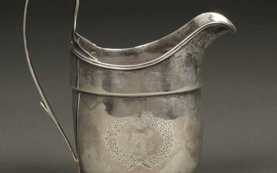 American Silver. Silver milk jug by Robert Evans, Boston circa 1800