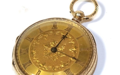 An 18 carat gold ladies' pocket watch