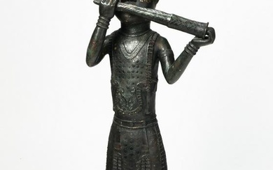 An African bronze figure