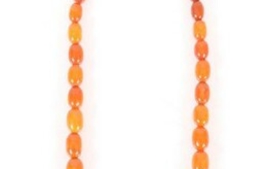An Amber Beaded Necklace