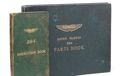 An Aston Martin DB4 Parts Book and Instruction Book