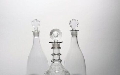An Irish (Cork) decanter and stopper late 18th century, the...