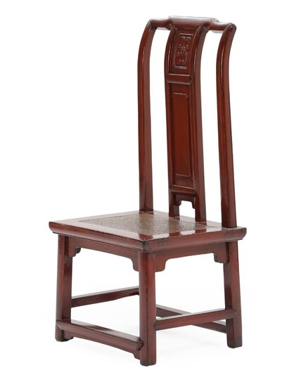 NOT SOLD. An early 20th century low Chinese red-polished chair. – Bruun Rasmussen Auctioneers of Fine Art