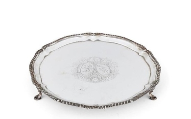 An early George III silver hexalobed salver by Thomas Hannam & Richard Mills