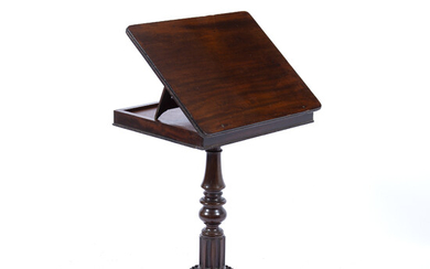An early Victorian mahogany reading table