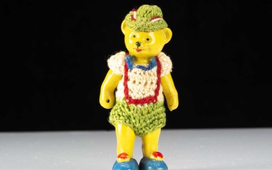 An unusual Hertwig painted all-bisque dolls’ house teddy bear boy doll